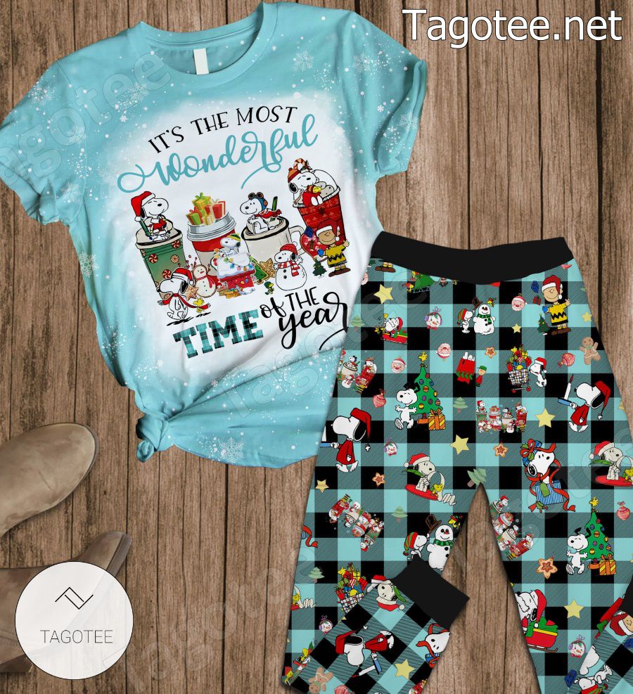 Snoopy It's The Most Wonderful Time Of The Year Pajamas Set a