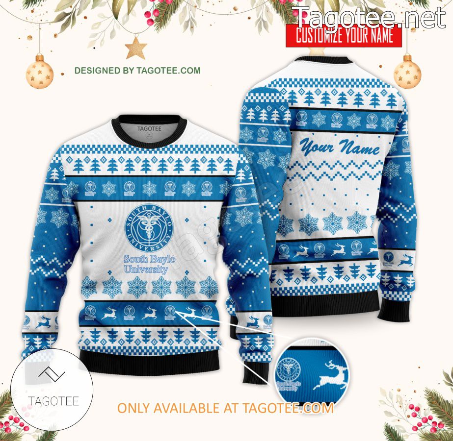 South Baylo University Custom Ugly Christmas Sweater - BiShop