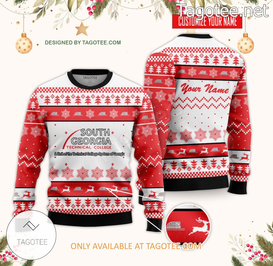 South Georgia Technical College Custom Ugly Christmas Sweater - BiShop