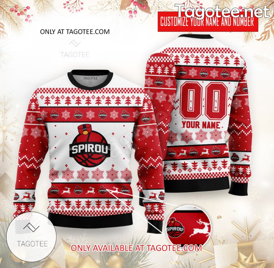 Spirou Charleroi Custom Ugly Christmas Sweater - EmonShop