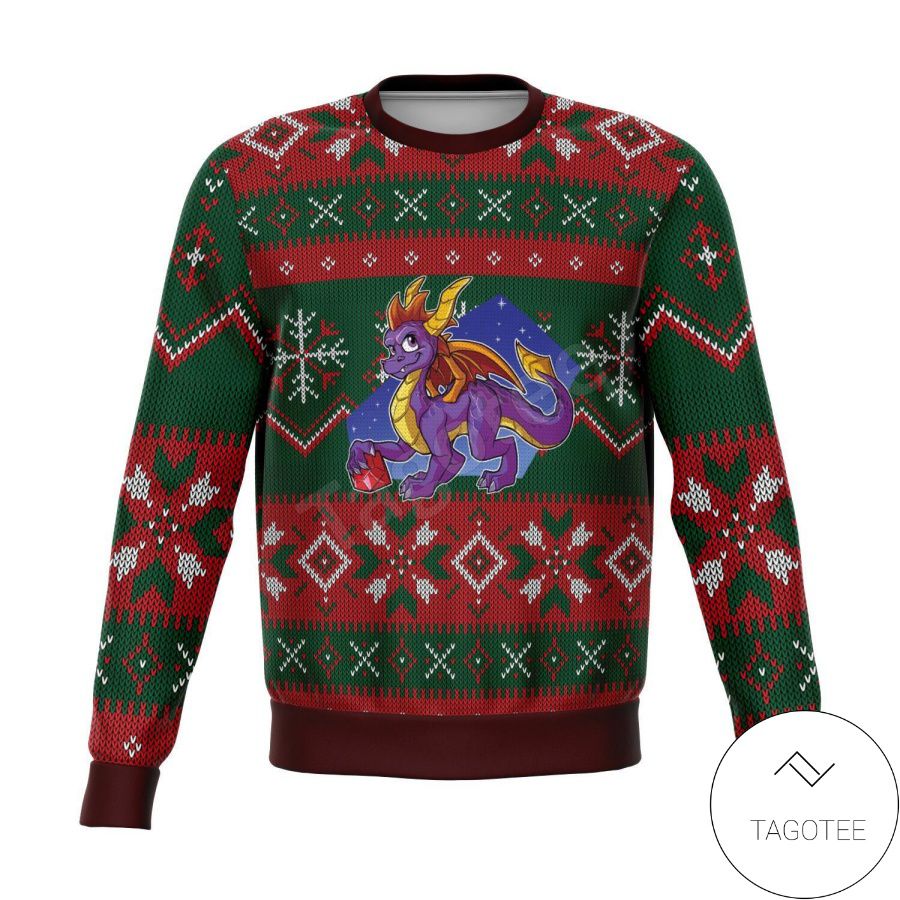 Spyro Dragon Nintendo Xmas Ugly Christmas Sweater