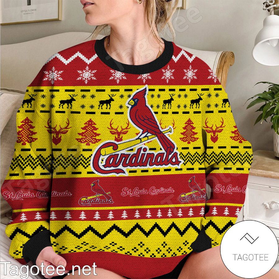 St. Louis Cardinals All Over Print Christmas Knitting Ugly Sweater