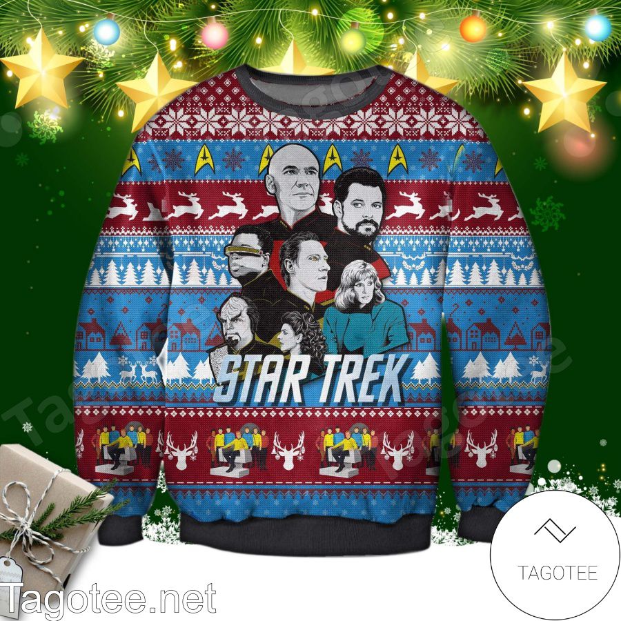 Star Trek Snowflake Ugly Christmas Sweater - Tagotee