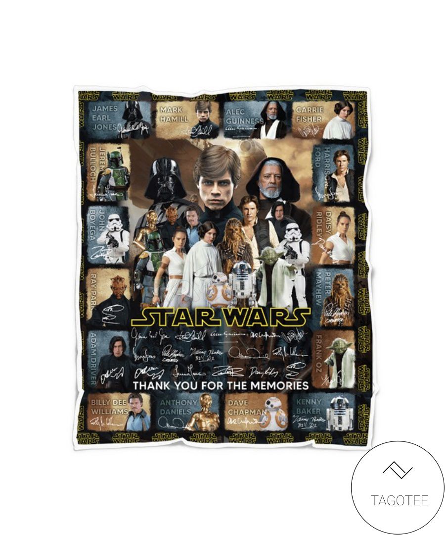 Star Wars Signatures Thank You For The Memories Blanket