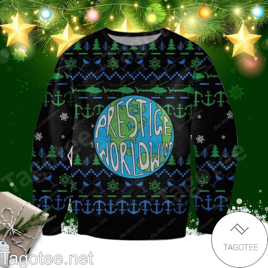 Step Brothers Prestige Worldwide Ugly Christmas Sweater