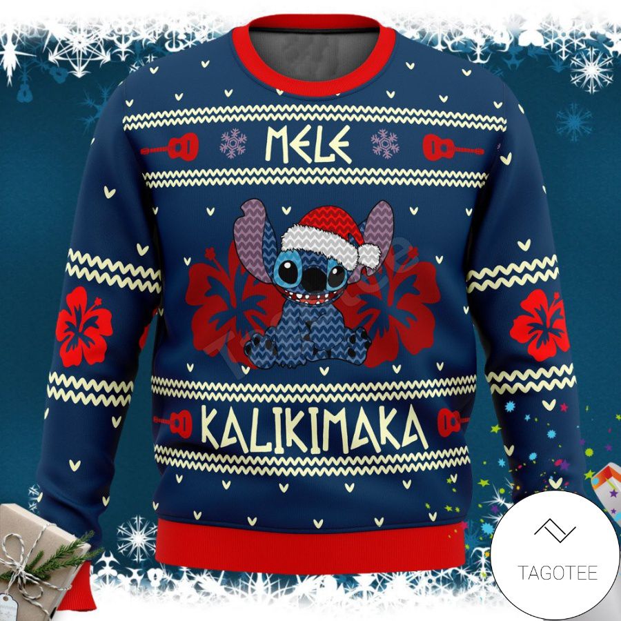 Stitch Mele Kalikimaka Xmas Ugly Christmas Sweater