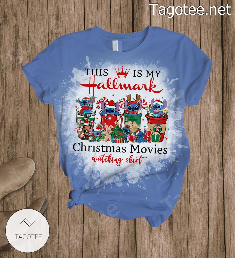 Stitch This Is My Hallmark Christmas Movie Watching Pajamas Set a