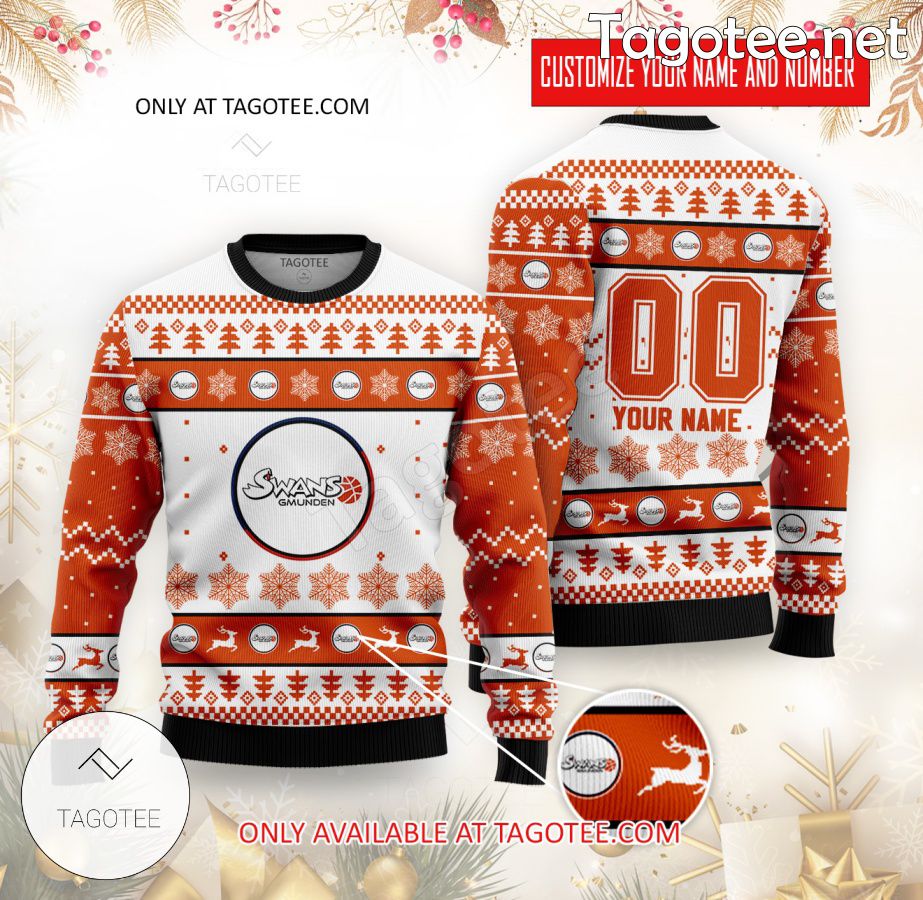 Swans Gmunden Custom Ugly Christmas Sweater - EmonShop