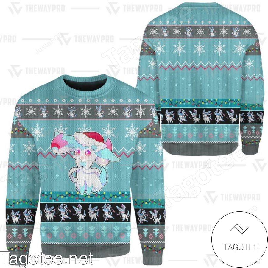 Sylveon Pokemon Holiday Ugly Christmas Sweater
