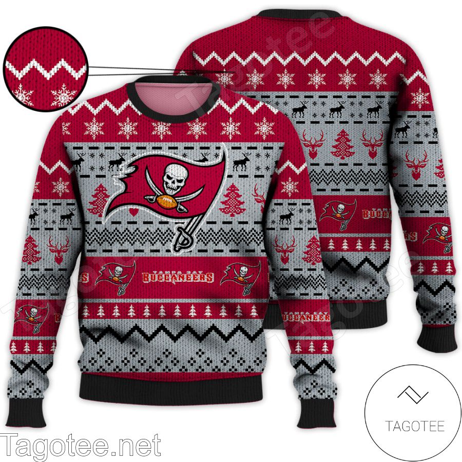 Tampa Bay Buccaneers NFL Football Knit Pattern Ugly Christmas Sweater -  Tagotee