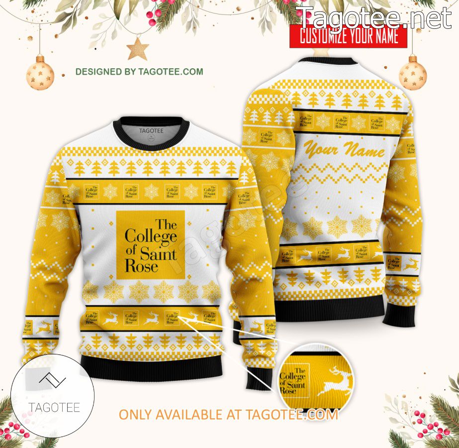 The College of Saint Rose Custom Ugly Christmas Sweater - BiShop