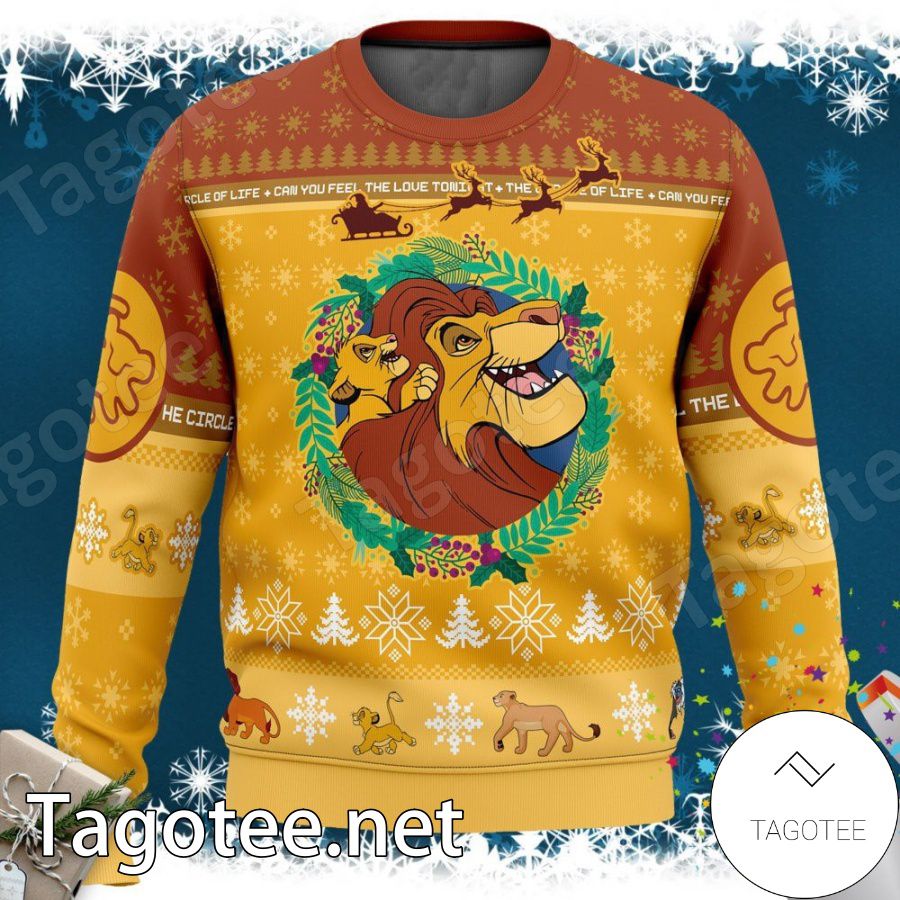 Christmas The Lion King Disney Ugly Christmas 3D Sweater Gift For Men And  Women - Banantees