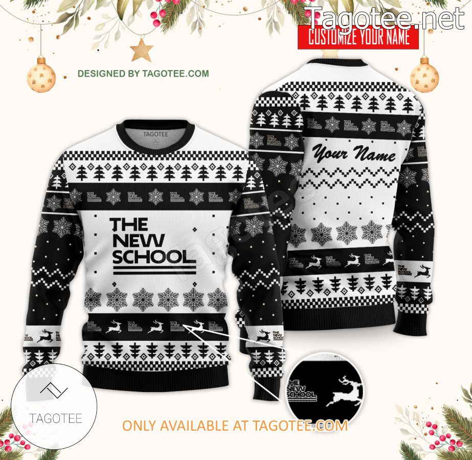 The New School Custom Ugly Christmas Sweater - BiShop