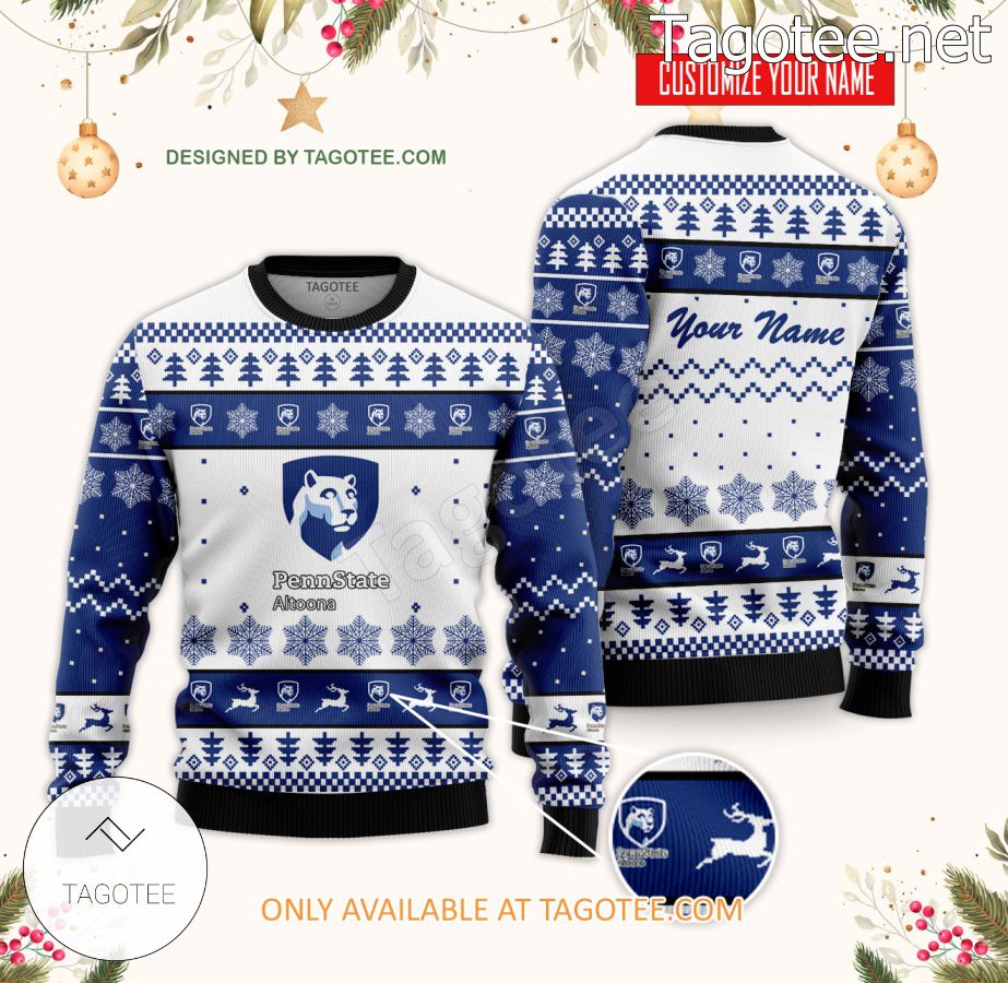 The Pennsylvania State University-Penn State Altoona Custom Ugly Christmas Sweater - BiShop
