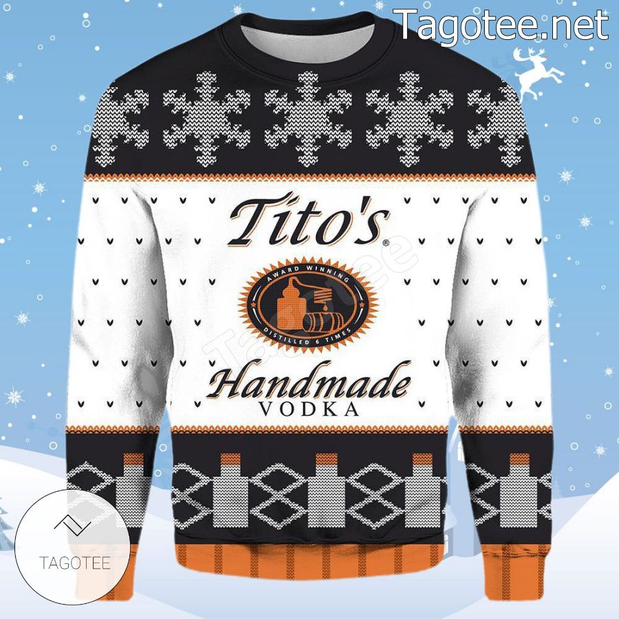 Tito's Handmade Vodka Holiday Ugly Christmas Sweater