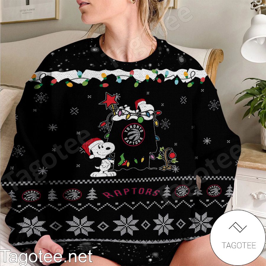 Toronto Raptors Ugly Christmas Sweaters Snoopy Hoodies Sweatshirts