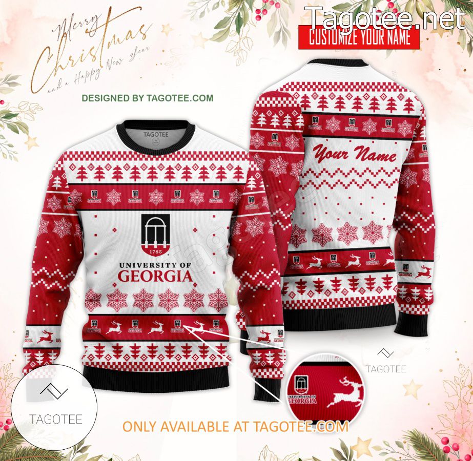 University of Georgia Custom Ugly Christmas Sweater - BiShop