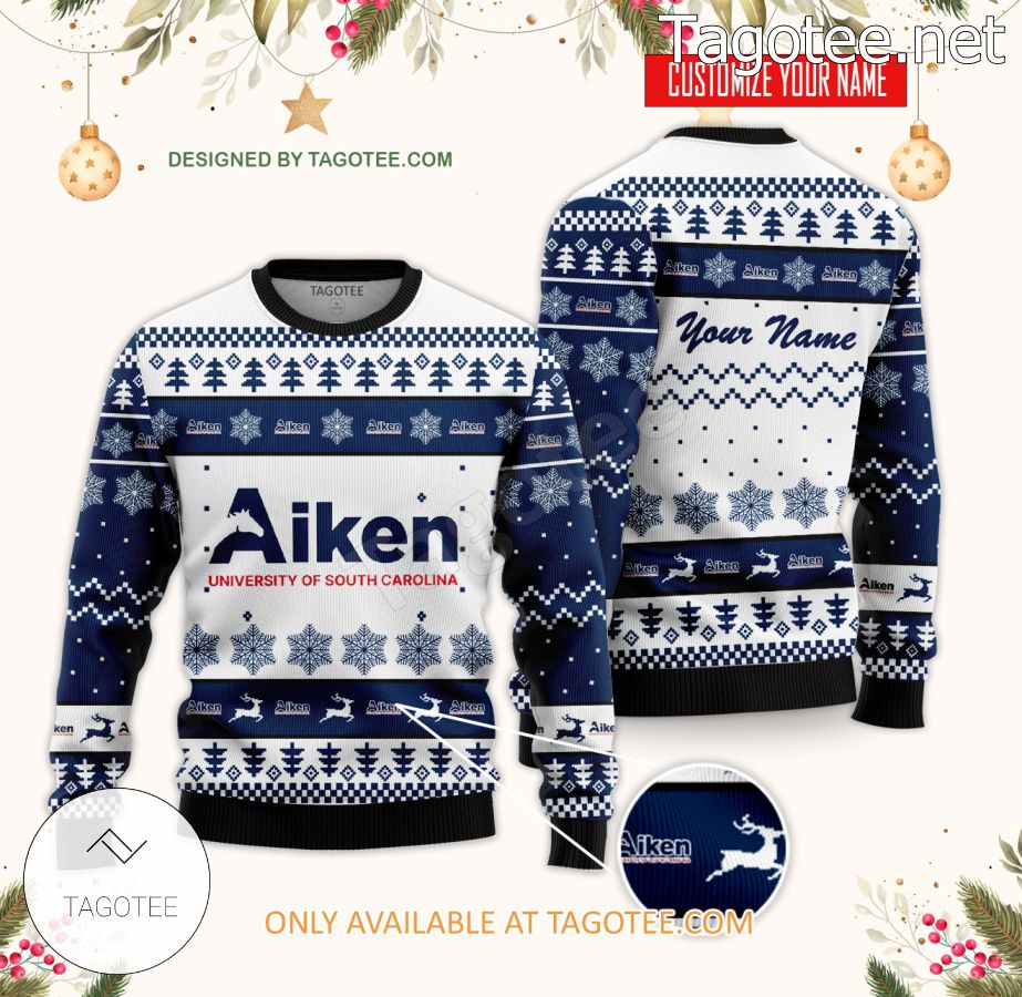 University of South Carolina Aiken Custom Ugly Christmas Sweater - BiShop