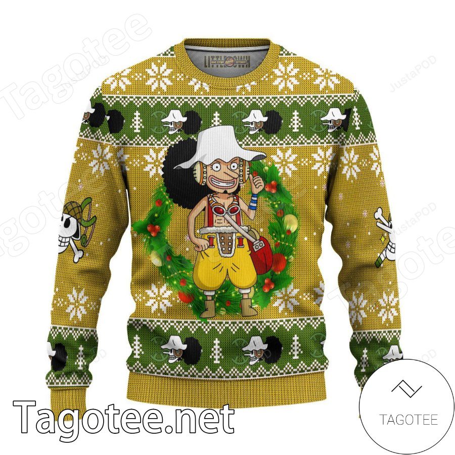 Usopp One Piece Manga Anime Xmas Ugly Christmas Sweater