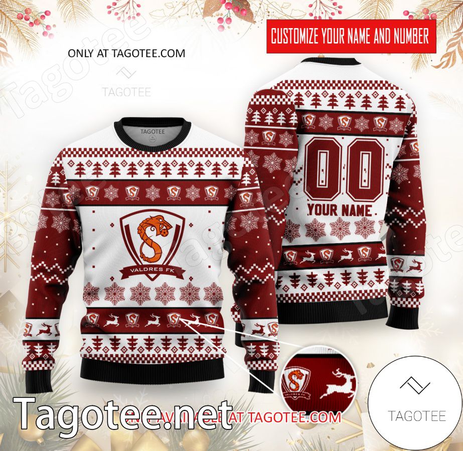 Valdres FK Custom Ugly Christmas Sweater - EmonShop
