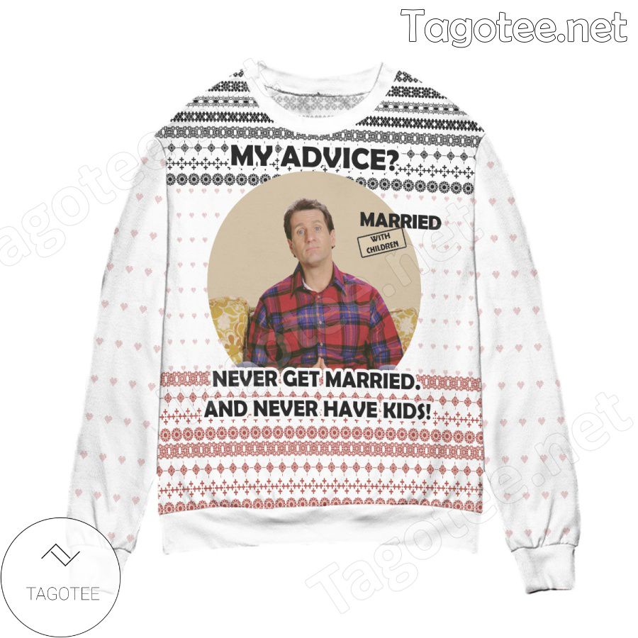 Van Der Bundy Nordberg Heart Holiday Ugly Christmas Sweater