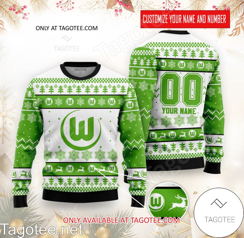 VfL Wolfsburg Custom Ugly Christmas Sweater - BiShop