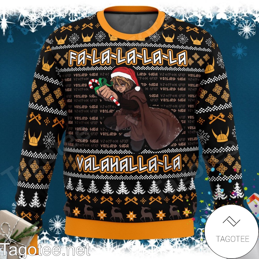Vinland Saga Falalala Valahalla Anime Xmas Ugly Christmas Sweater