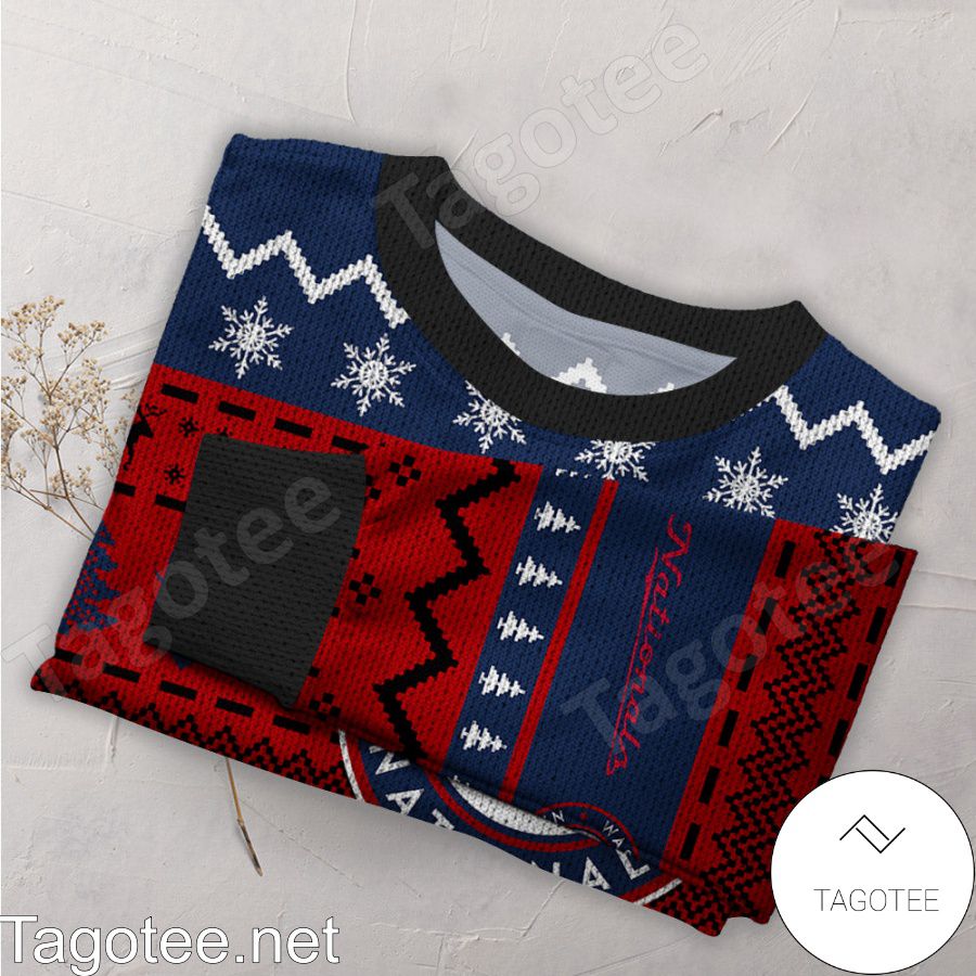 Washington Nationals MLB Baseball Knit Pattern Ugly Christmas Sweater a