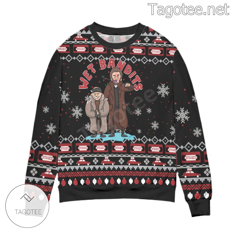 Wet Bandits Home Alone Holiday Ugly Christmas Sweater