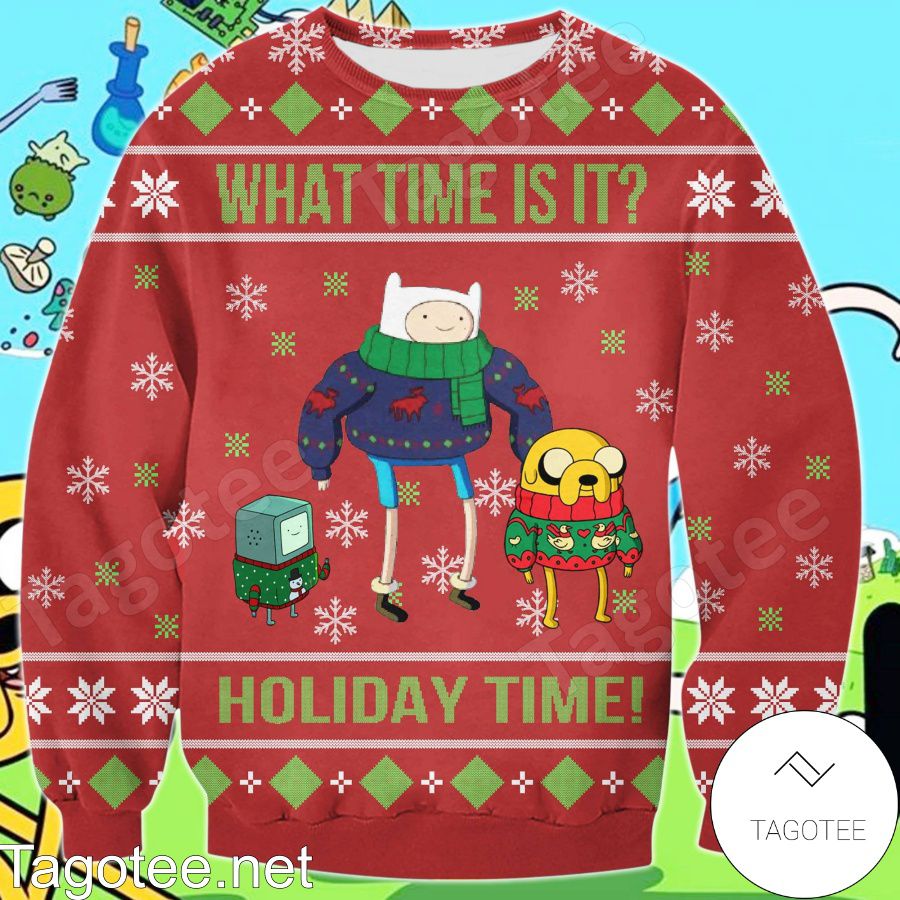 what-time-is-it-adventure-time-ugly-christmas-sweater-tagotee