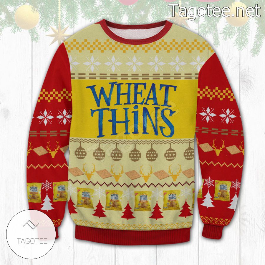 Wheat Thins Crackers Holiday Ugly Christmas Sweater