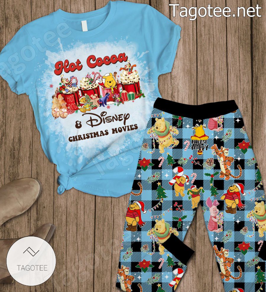 Winnie The Pooh Hot Cocoa Disney Christmas Movies Pajamas Set