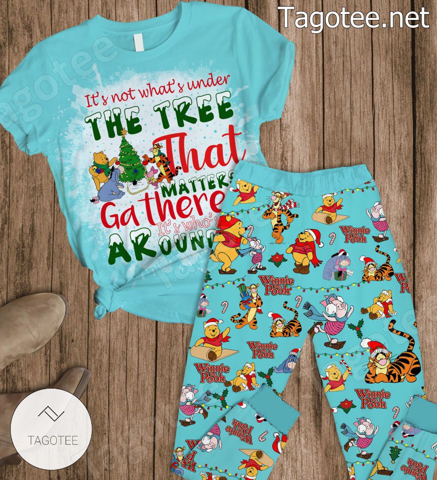 Winnie The Pooh It's Not What's Under The Tree That Matters Gathered It's Who's Around It Pajamas Set