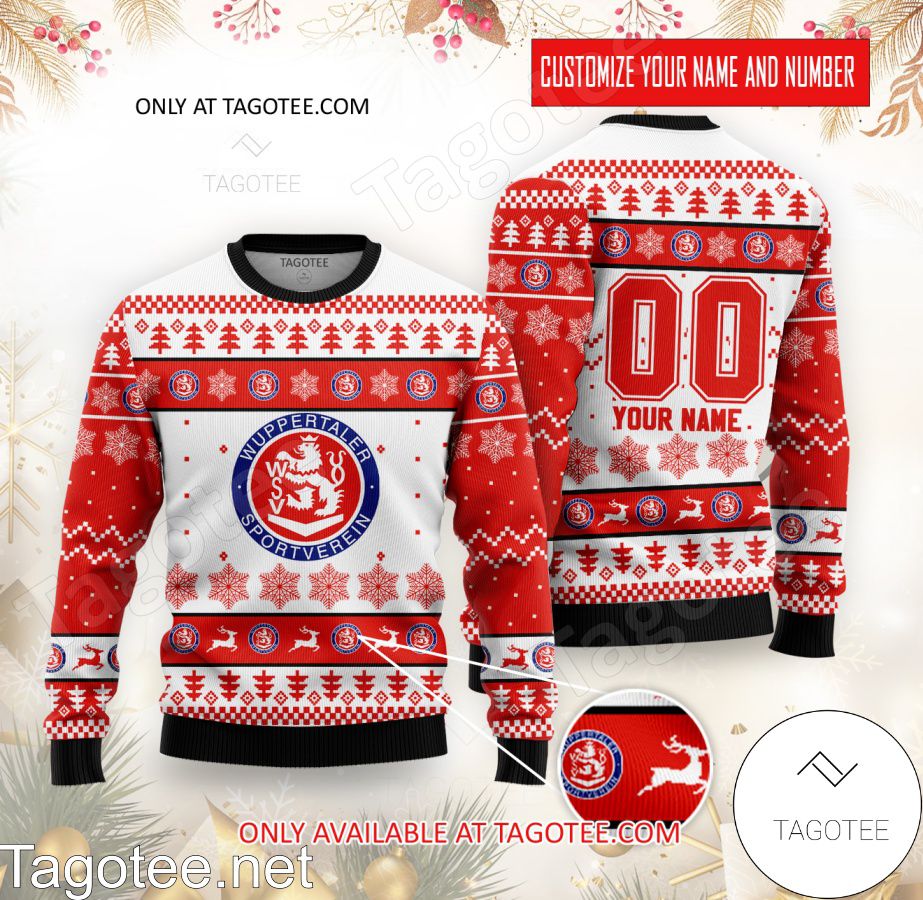 Wuppertaler SV Custom Ugly Christmas Sweater - BiShop