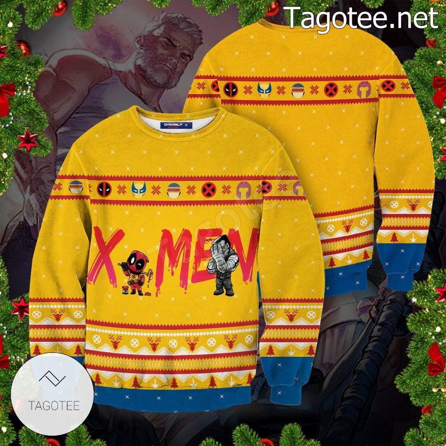 X-Men Deadpool DC Snowflake Xmas Ugly Christmas Sweater