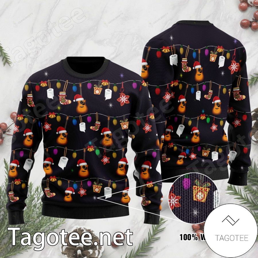 Xmas Guitar Lovers Xmas Ugly Christmas Sweater