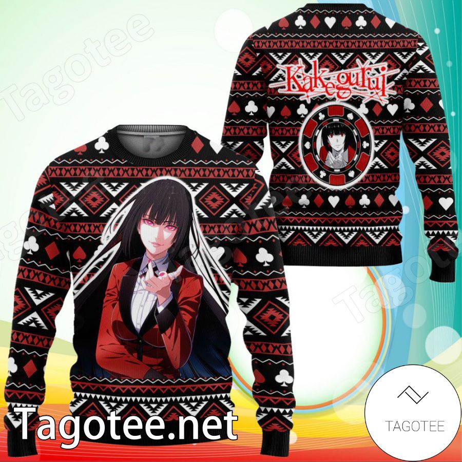 Yumeko Jabami Kakegurui Anime Xmas Ugly Christmas Sweater - Tagotee