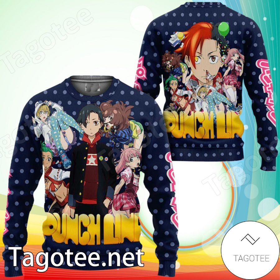Yuta Iridatsu Punch Line Anime Xmas Ugly Christmas Sweater