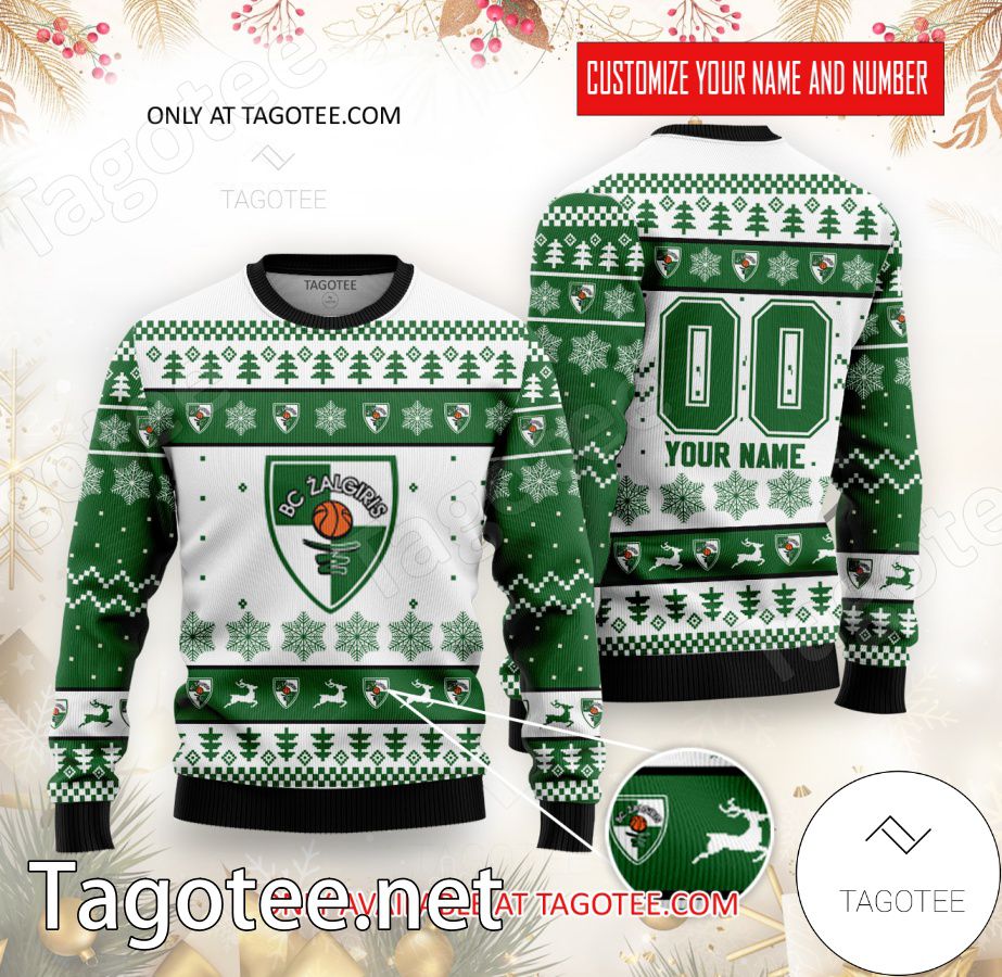 Zalgiris Kaunas Custom Ugly Christmas Sweater - BiShop