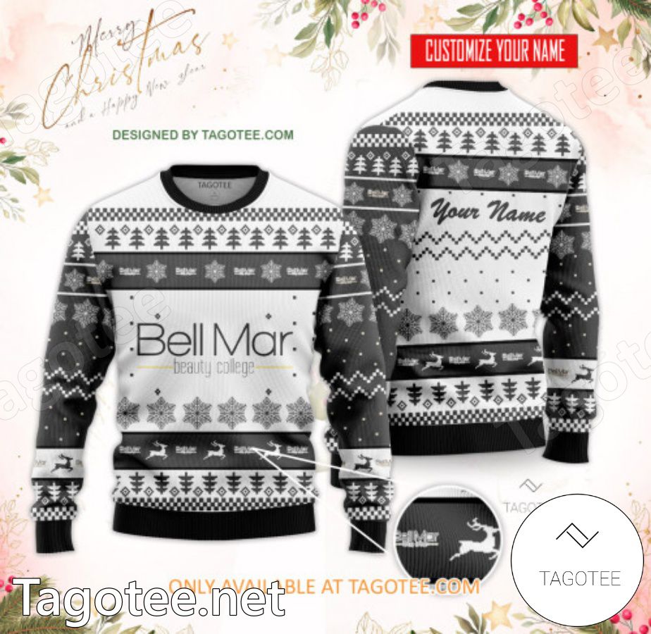 Bell Mar Beauty College Custom Ugly Christmas Sweater - BiShop