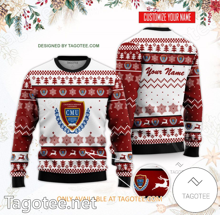 California Miramar University Custom Ugly Christmas Sweater - BiShop