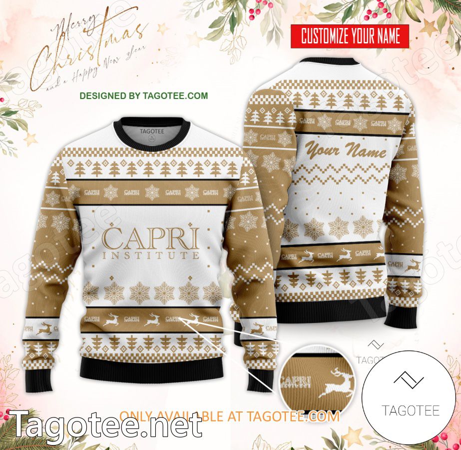 Capri Institute of Hair Design-Kenilworth Custom Ugly Christmas Sweater - EmonShop