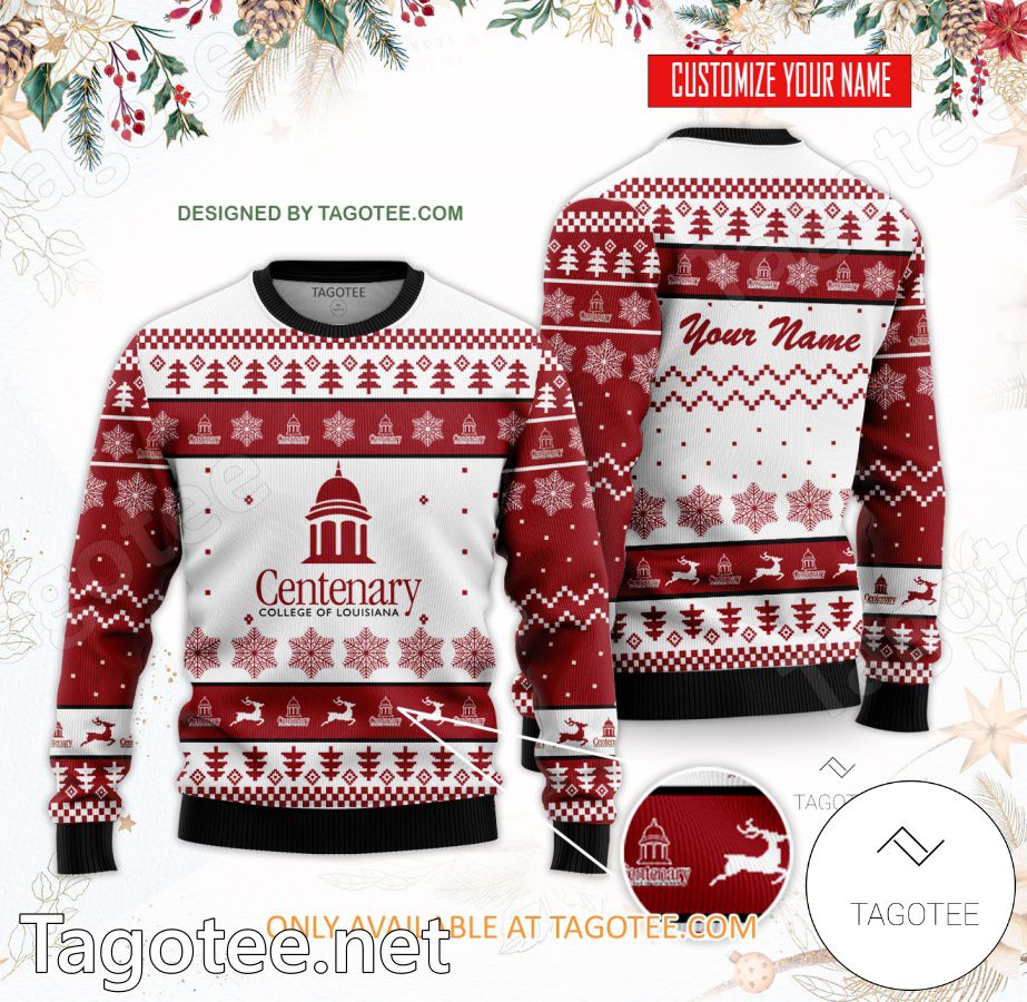 Centenary College of Louisiana Custom Ugly Christmas Sweater - BiShop