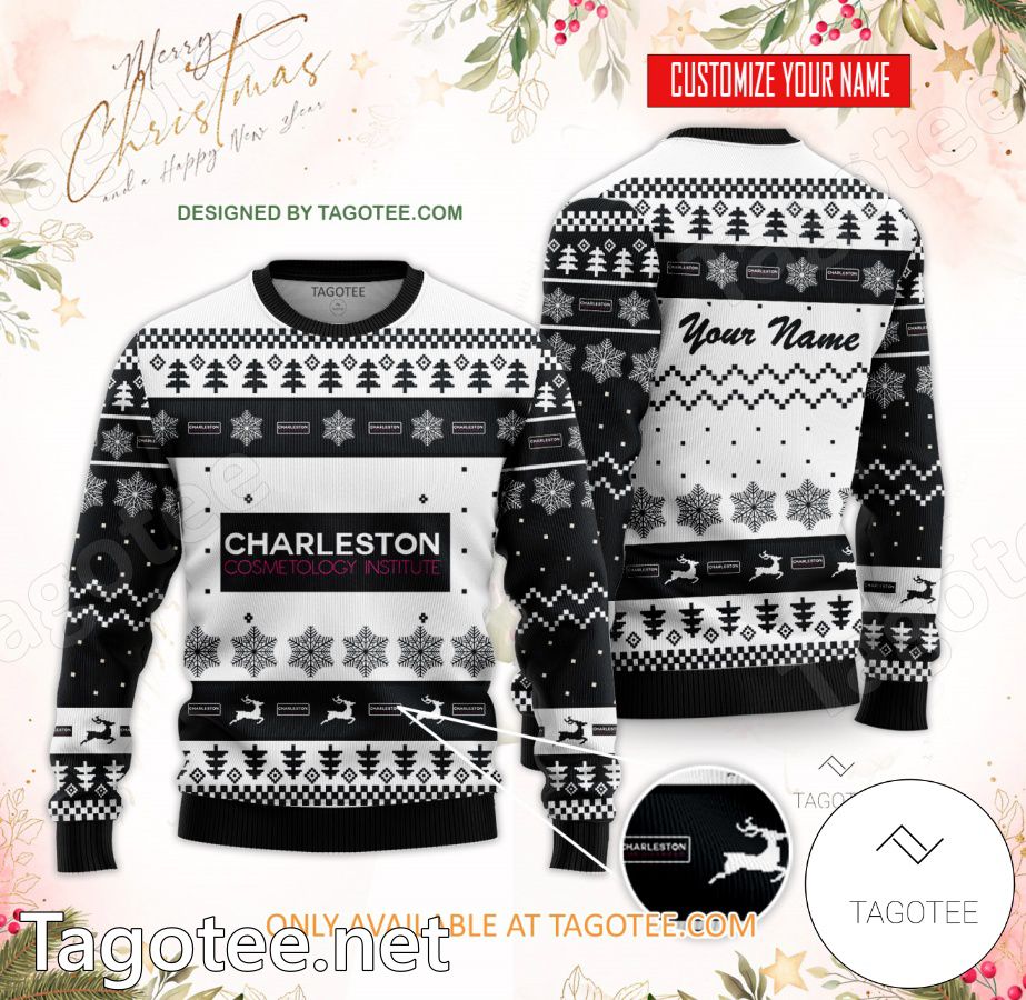 Charleston Cosmetology Institute Custom Ugly Christmas Sweater - BiShop