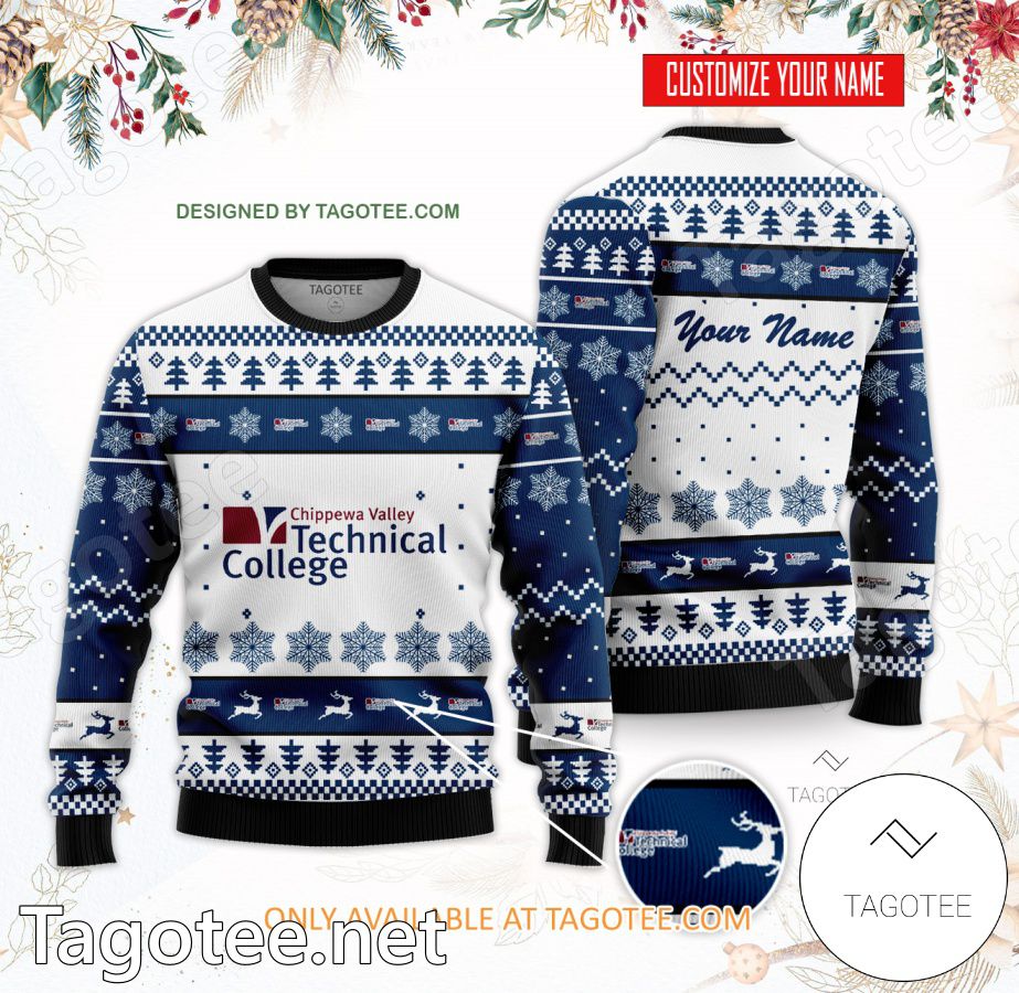 Chippewa Valley Technical College Custom Ugly Christmas Sweater - BiShop