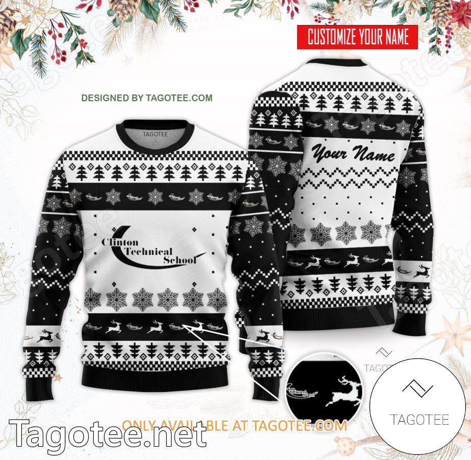 Cincinnati State Technical and Community College Custom Ugly Christmas Sweater - BiShop