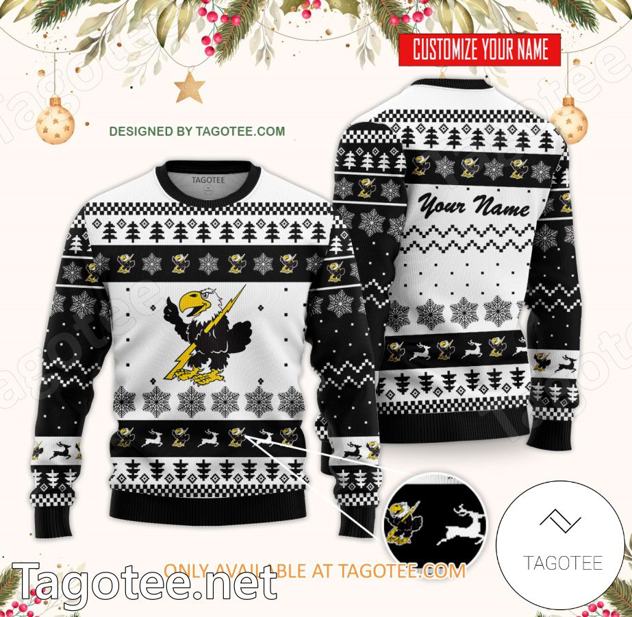 Cloud County Community College Custom Ugly Christmas Sweater - BiShop