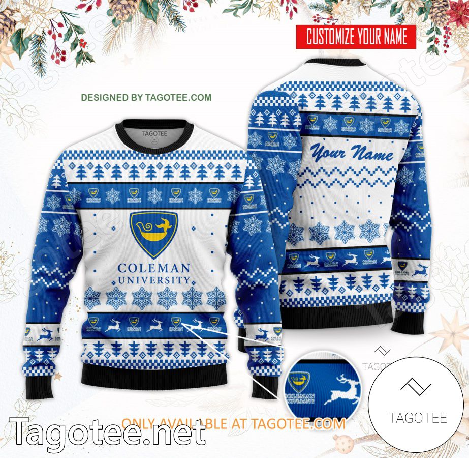 Coleman University Custom Ugly Christmas Sweater - BiShop
