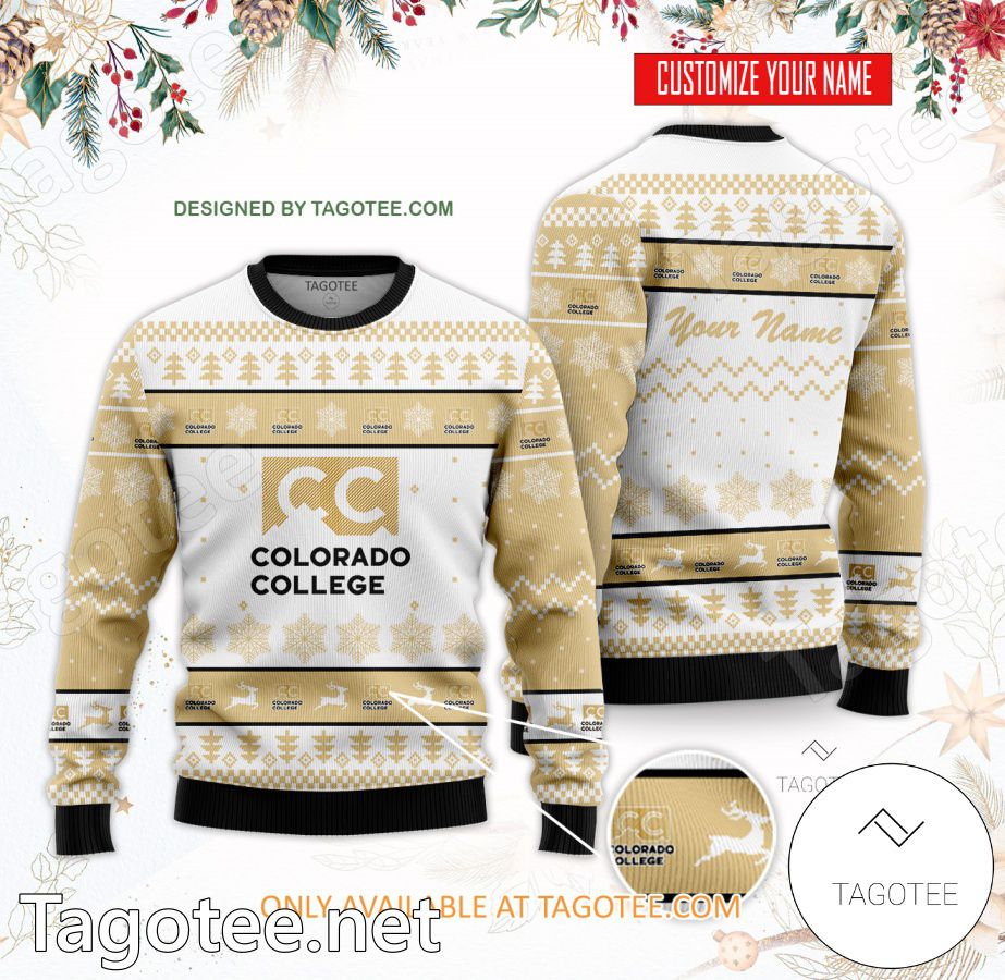 Colorado College Custom Ugly Christmas Sweater - BiShop