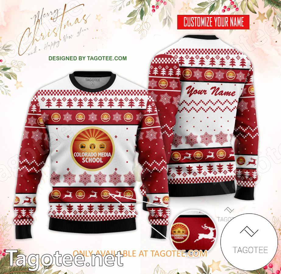 Colorado Media School Custom Ugly Christmas Sweater - EmonShop